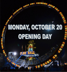 Read more about the article MONDAY, OCTOBER 20 – OPENING DAY
