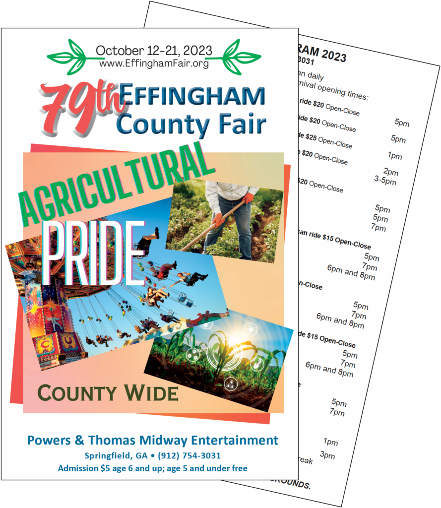 The 2023 Effingham County Fair The 2023 Effingham County Fair will be October 1221, 2023